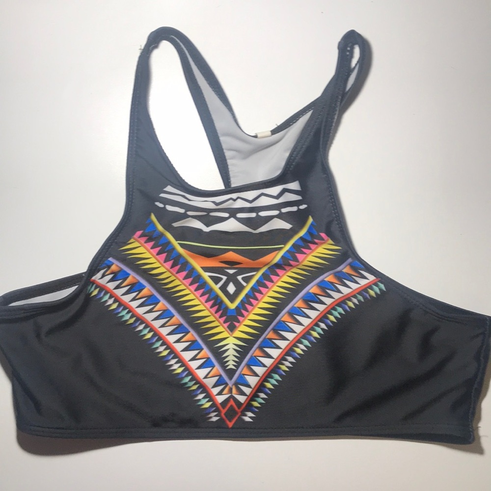 Racerback bathing suit top.